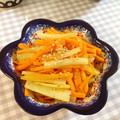 ふなここ's cooksnap of when they made セロリと人参の塩きんぴら.