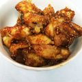 tomoco＊'s cooksnap of when they made 簡単♪しっとりむね肉のごまケチャ炒め♡.