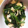花団子＊'s cooksnap of when they made 応用がきく！小松菜と油揚げのおひたし.