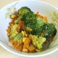 だっち＊'s cooksnap of when they made かぼちゃとブロッコリーの卵とじ.