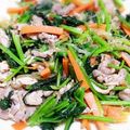 chakami's cooksnap of when they made ほうれん草と豚肉のチャプチェ～♪♪.