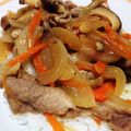ごふぁんだ's cooksnap of when they made 疲労回復✿豚肉と玉葱のさっぱり生姜焼き丼.