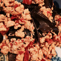 kiiorii's cooksnap of when they made きくらげ・トマト・たまご炒め.