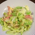 liarra's cooksnap of when they made ベーコン入りアンチョビキャベツ炒め.