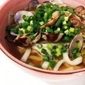 ゆりまる2011's cooksnap of when they made ✿あさりのうどん✿.