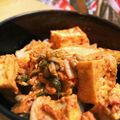 sakiのお母さん's cooksnap of when they made キムチ納豆厚揚げ丼(無水鍋使用).