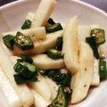 マイミライ's cooksnap of when they made おくらと長芋のわさび和え.