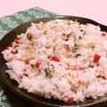 赤い電話's cooksnap of when they made 梅としらすとシソのごはん.