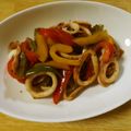 せつみか's cooksnap of when they made 塩麹で☆いかとピーマンのカレーバター炒め.