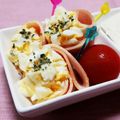 まあまま☆0403's cooksnap of when they made お弁当にゆで卵のハムマヨサンド.