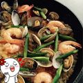 creamtutu's cooksnap of when they made しじみとトマトのフライパンパエリア.