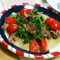 万里愛's cooksnap of when they made ☆豚肉と豆苗のオイマヨ炒め☆.