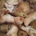 虹すけ's cooksnap of when they made 新ジャガ手羽先長ネギのミソ炒め煮.