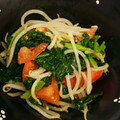 みゃあmia's cooksnap of when they made トマト、もやし、ほうれん草の胡麻和え.