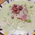 まりこʕ•̫͡•ʔ's cooksnap of when they made 枝豆の冷製スープパスタ.