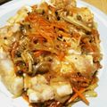 nosuya's cooksnap of when they made 豆腐の豚バラ巻き♪きのこがけ！.