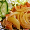 まあー16's cooksnap of when they made 簡単♪鶏胸肉スタミナ照り焼き♪新玉添え.