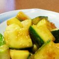しましま好き's cooksnap of when they made ごろっとジューシー＊ズッキーニの甘酢炒め.
