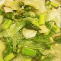ATちゃん's cooksnap of when they made ほたて＆アスパラ＆レタスの塩炒め.