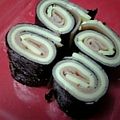 Hiromary's cooksnap of when they made 即席おつまみ♪ハムと海苔のチーズサンド♪.