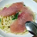 kumachan2007's cooksnap of when they made 超簡単！生ハムとアスパラの冷製パスタ.