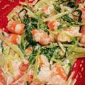 curisupin's cooksnap of when they made エビと水菜の味噌マヨサラダ.