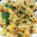 indigo1987's cooksnap of when they made ニラ玉チャーハン♪.