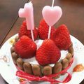 こもりんあここ's cooksnap of when they made 1歳のお誕生日に♪離乳食バースデーケーキ.