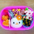 sowami's cooksnap of when they made ウサハナのお弁当（キャラ弁）.