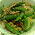 ｋａｍｉｙａｍａ's cooksnap of when they made 新玉とスナップえんどうのふわとろ卵とじ.