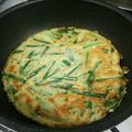 mayumi！'s cooksnap of when they made モチモチ☆米粉入りニラチヂミ.