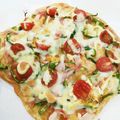kkymk's cooksnap of when they made ホットケーキミックスで発酵なし簡単ピザ.