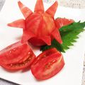 こぴたまご's cooksnap of when they made 花が咲いたよ！超簡単なトマトの飾り切り！.