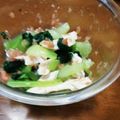 ふたばさくら's cooksnap of when they made 簡単副菜♪ヘルシーな青梗菜と胸肉の梅和え.