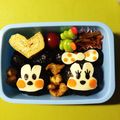 ＨＥＦ's cooksnap of when they made キャラ弁☆ミッキー＆ミニー.