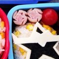 ＨＥＦ's cooksnap of when they made キャラ弁☆簡単☆ニンニン手裏剣ウィンナー.