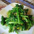 ゆりぼぉ's cooksnap of when they made 菜の花のピーナッツ和え.