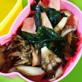 みつえぽん's cooksnap of when they made わかめとハムの簡単炒め物.