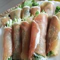 ゆいちゃん22's cooksnap of when they made 水菜の生ハム巻き.