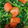 りりー♩'s cooksnap of when they made ほうれん草とトマトの中華和え.