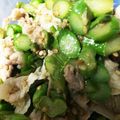 donnoyome's cooksnap of when they made アスパラと豚肉の胡麻生姜炒め.
