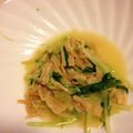 Yukimi223's cooksnap of when they made ベビーホタテと水菜のガーリック炒め。.