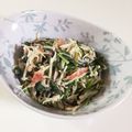 ま茶子's cooksnap of when they made 春菊とかにかまわさびマヨ和え.
