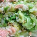 ちょこしば's cooksnap of when they made 春キャベツとサーモンのミルクリゾット.