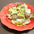 ミナいちご's cooksnap of when they made あさりとキャベツのワイン蒸し☺ペペロン風.