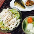 935kitchen's cooksnap of when they made 蒸し鶏のごまドレサラダ.