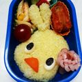 あくび王子まま's cooksnap of when they made 初心者向けカンタンキャラ弁ひよこちゃん.