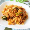 どぅー♪'s cooksnap of when they made 我が家のスタミナキムチチャーハン♪.