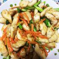 クック7SQR05☆'s cooksnap of when they made アスパラと鶏ササミ炒め.