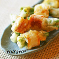 ついてるさとちゃん's cooksnap of when they made いんげん＆ちくわの天ぷら.